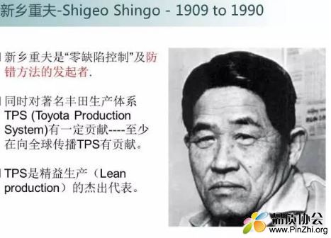 新乡重夫(Shigeo Shingo)质量管理理念：零缺陷质量控制和TPS