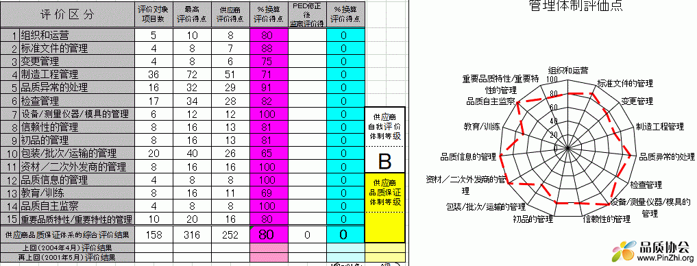 松下审核表