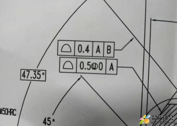 面轮廓度带个U