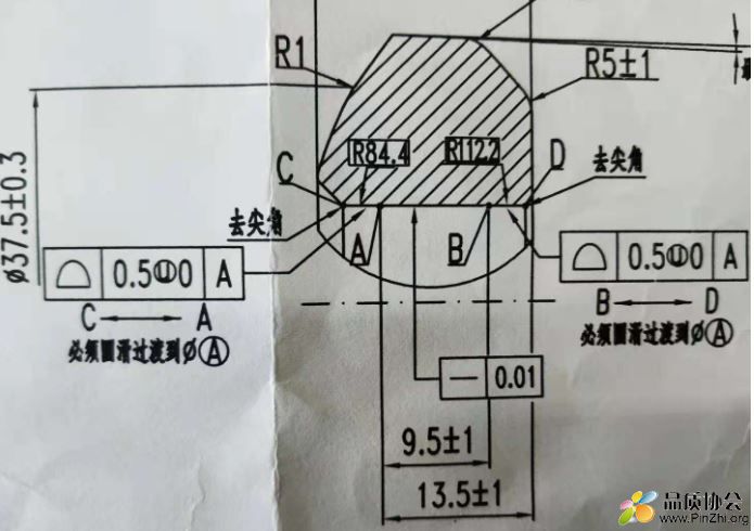 面轮廓度不合格,求教,不理解