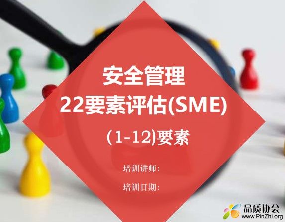 安全管理22要素评估(SME)要素