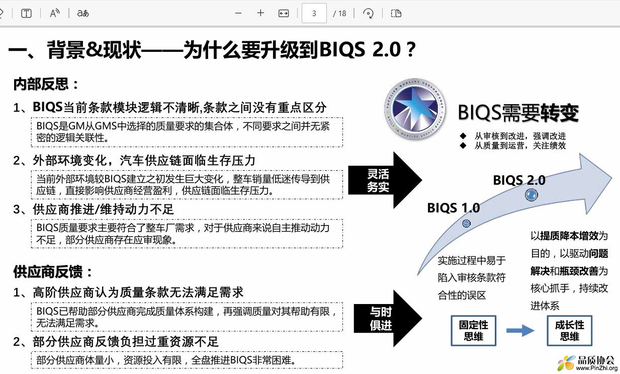 为什么要升级到BIQS2.0