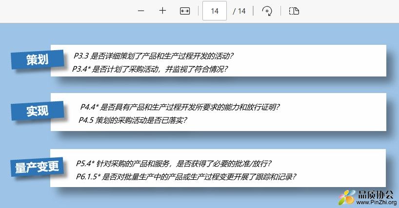 VDA 6.3过程审核对VDA2 (PPA)的应用要求