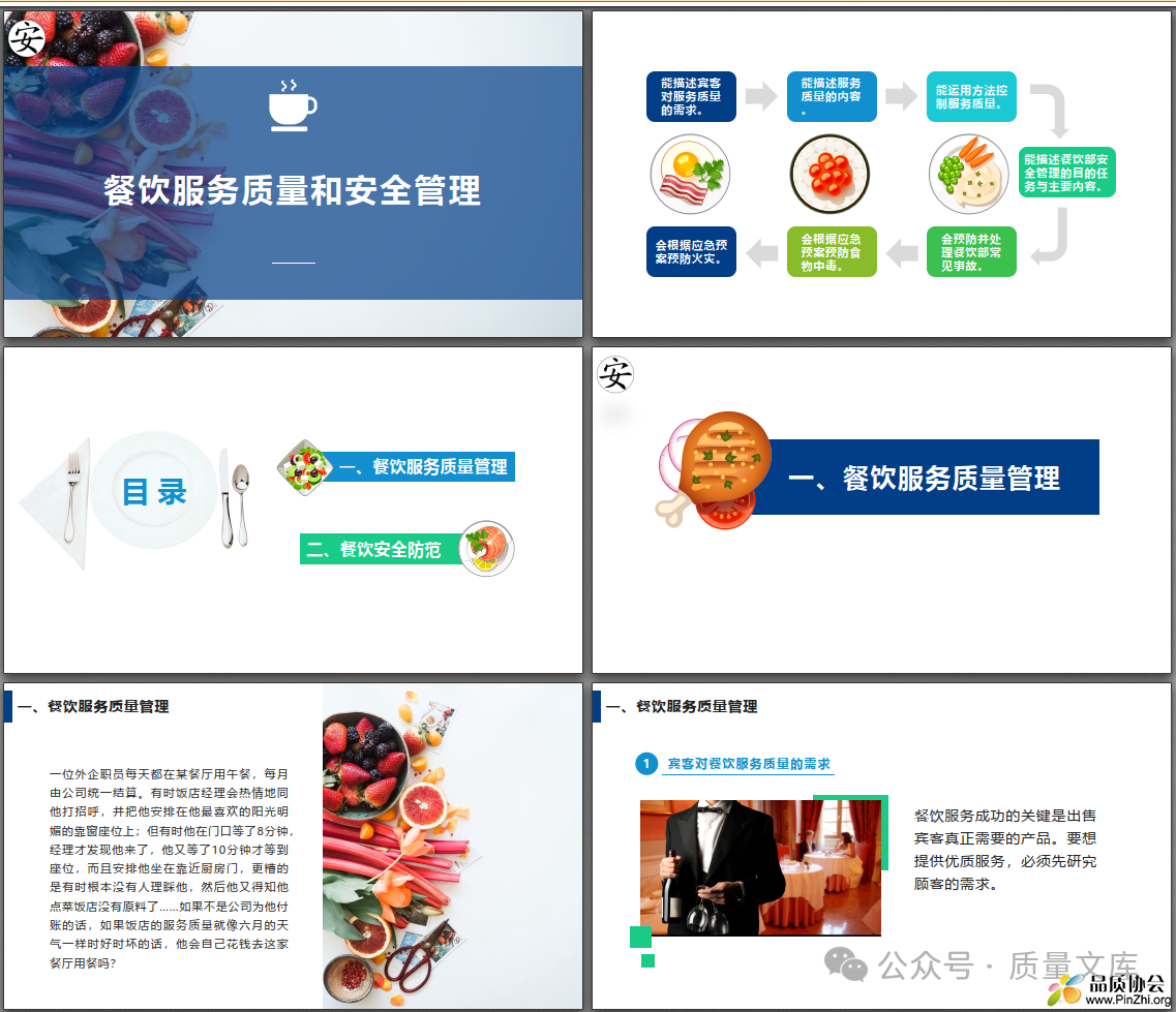 餐饮服务质量和安全管理