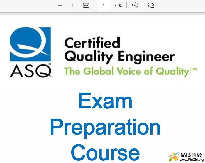 ASQ Certified quality engineer Exam Preparation Course