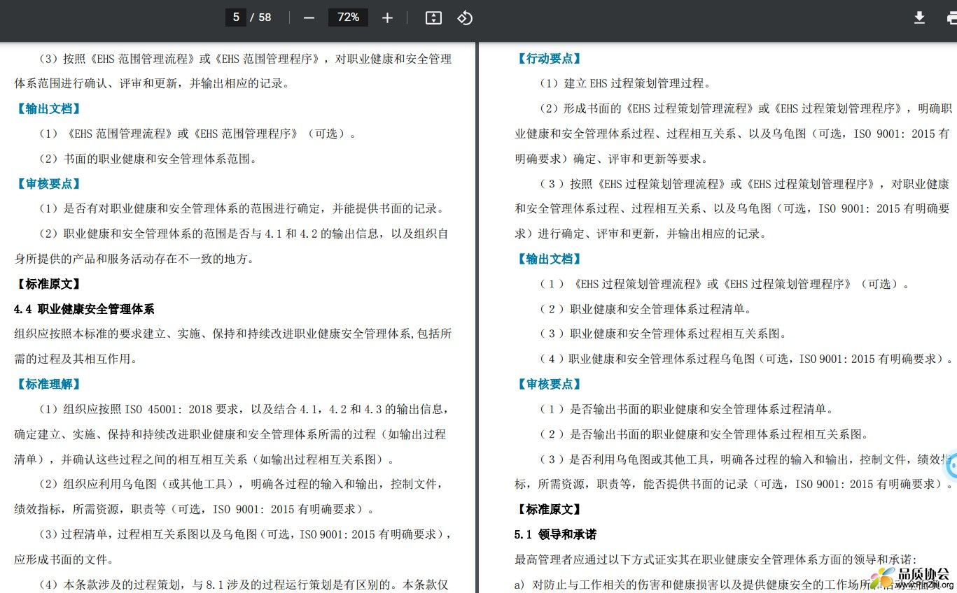 ISO 45001-2018标准详解与实施