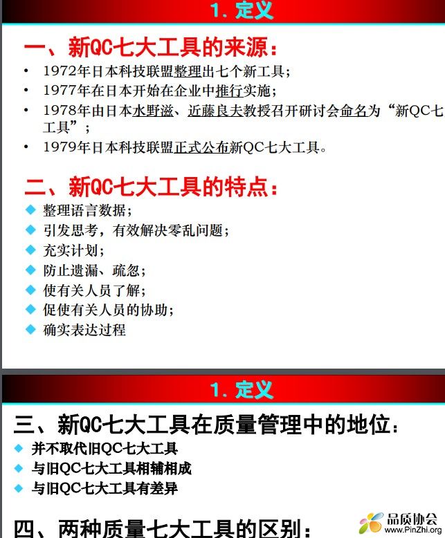 两种质量七大工具的区别