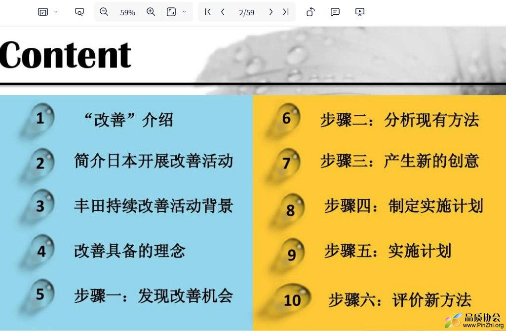 丰田持续改善的六个步骤